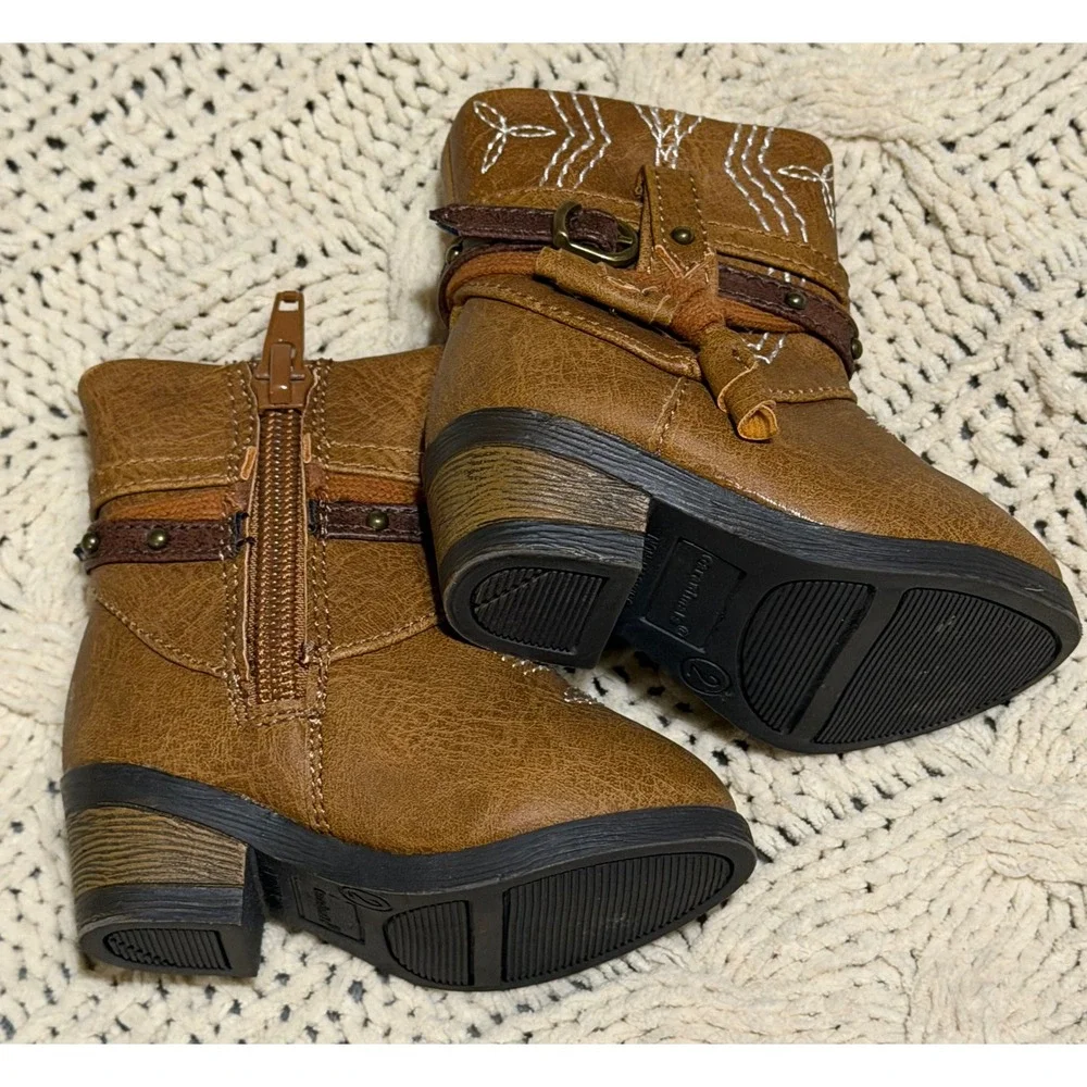 Garanimals Toddler Girls Brown Western Cowboy Boots GGR46DP007 Size 2